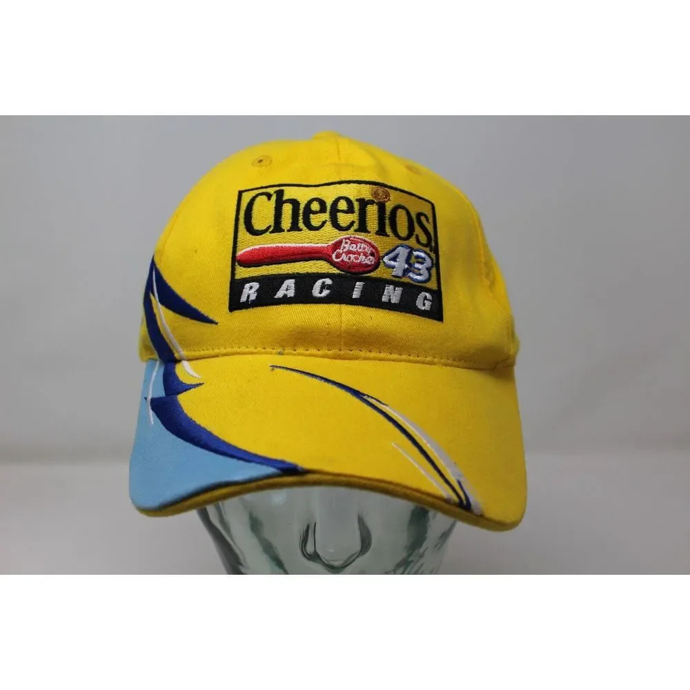 Checkered Flag Sports Cheerios Racing Petty Pit Cap Hat Bobby Labonte Vintage 43